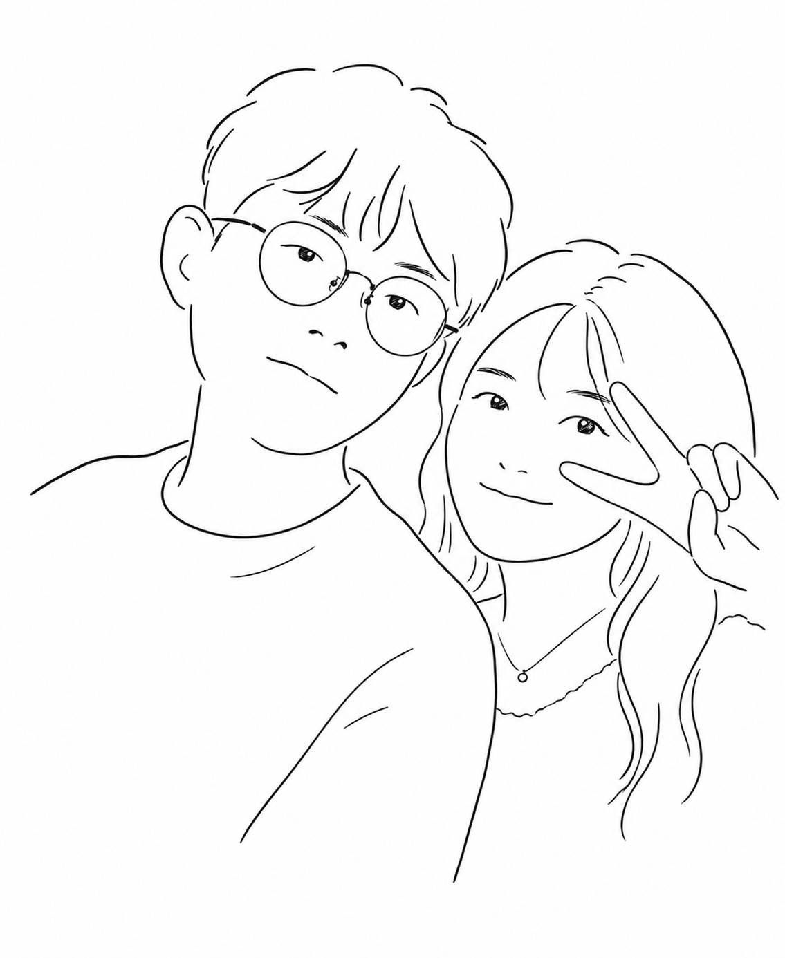 오상헌 ♥ 홍윤희 일러스트